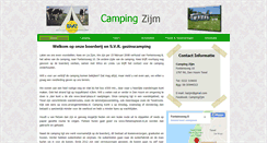 Desktop Screenshot of campingzijm.nl