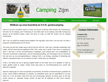 Tablet Screenshot of campingzijm.nl